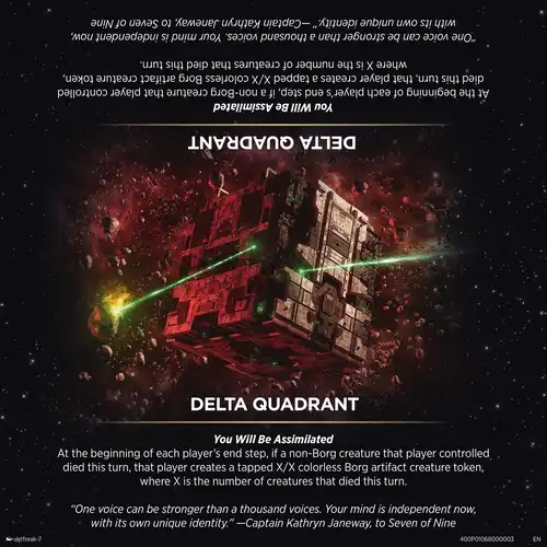 Delta Quadrant card, front