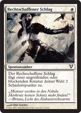 Rechtschaffener Schlag