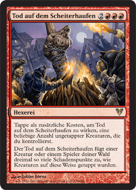 Tod auf dem Scheiterhaufen