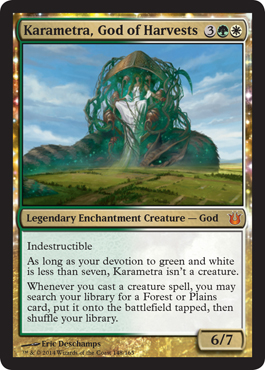 Karametra, God of Harvests  - Born of the Gods Spoiler - MTG