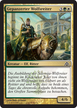 Gepanzerter Wolfsreiter