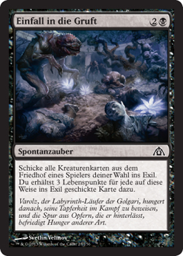 Einfall in die Gruft