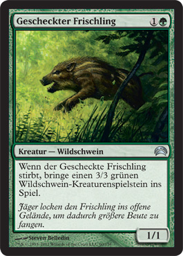 Gescheckter Frischling