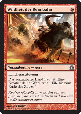 Wildheit der Rennbahn