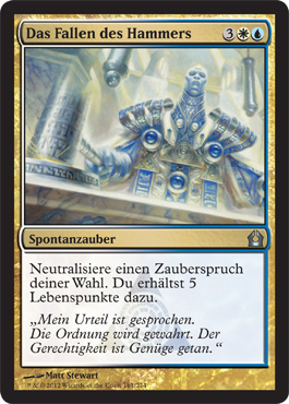 Das Fallen des Hammers
