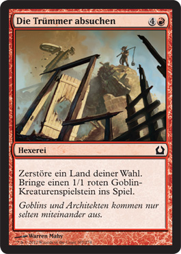 Die TrÃ¼mmer absuchen