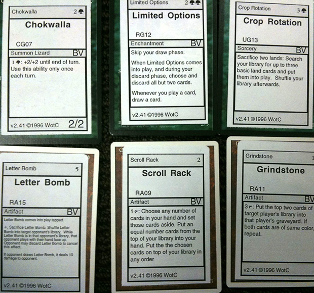 Old Playtest Cards